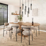 Hanglamp Judy 9-lichts zwart