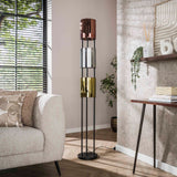 Vloerlamp Nox 3-lichts Zwart Metaal 175 cm