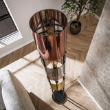 Stehlampe Nox 3-flammig Schwarz Metall 175 cm 