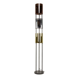 Vloerlamp Nox 3-lichts Zwart Metaal 175 cm