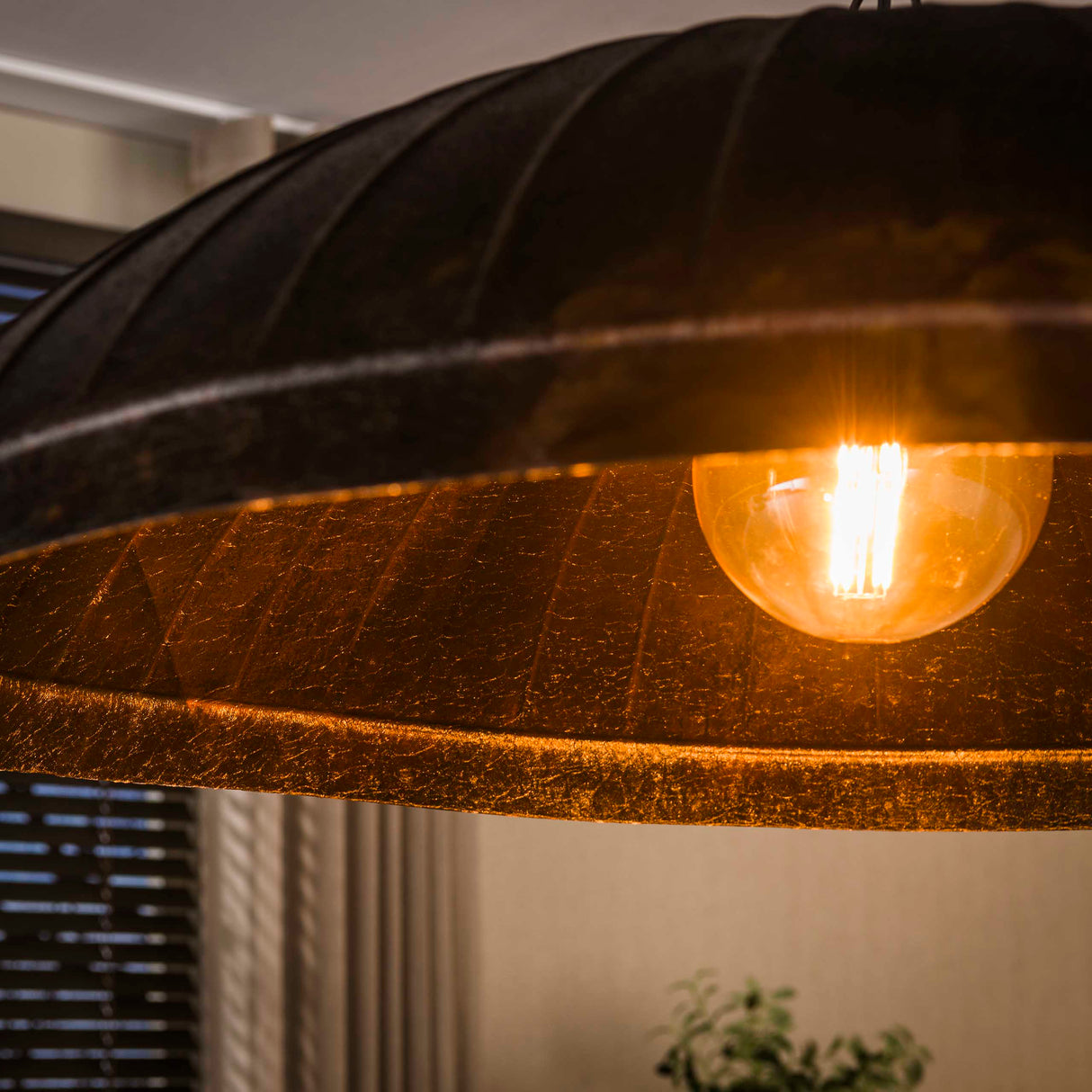 Hanglamp-Hanglamp Guard 1-lichts Ø90 cm Smoked Brown metaal-Dimehouse