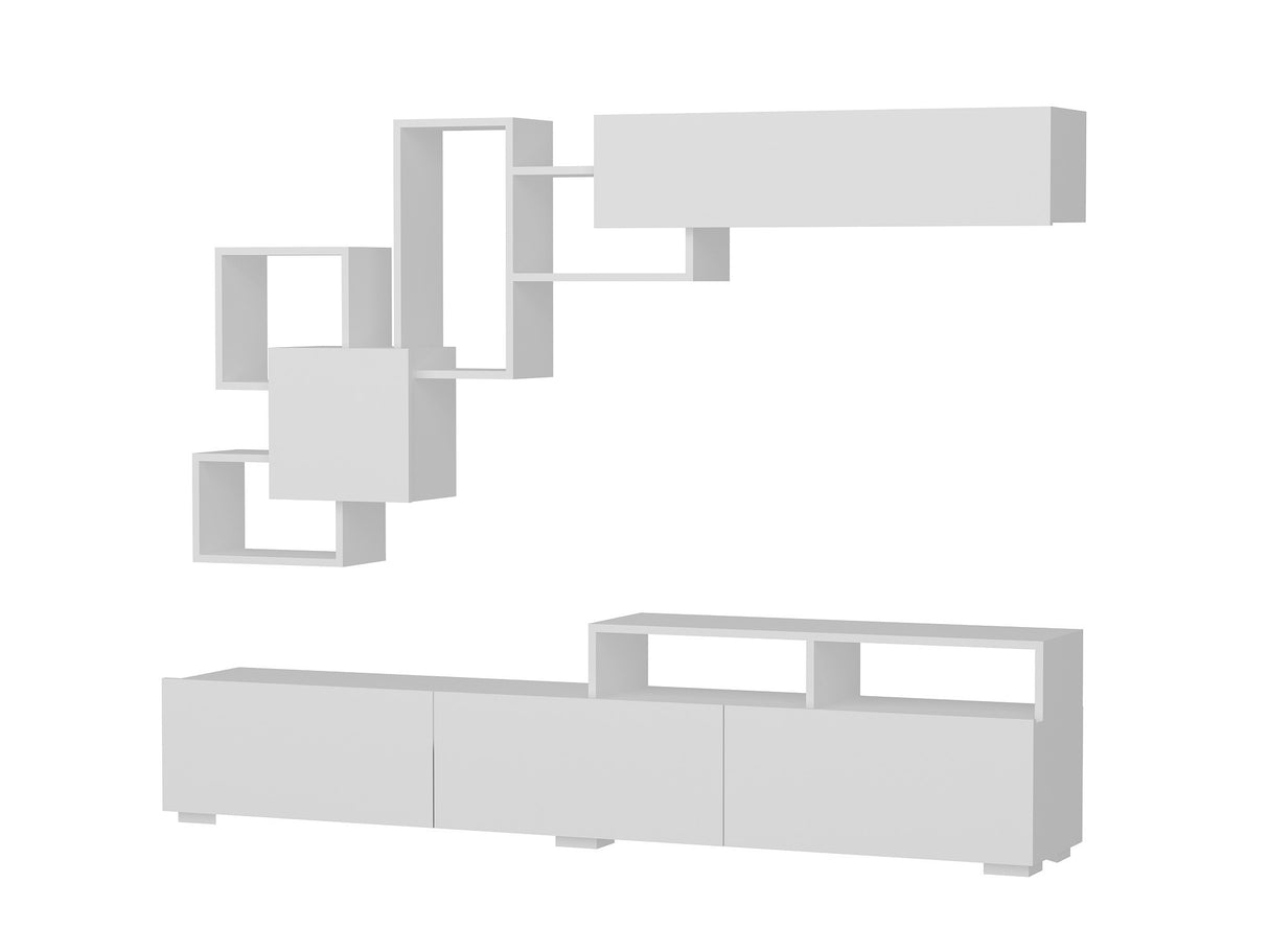 TV -Möbel Set Elit White Melamin 210x46.8x36.8 cm