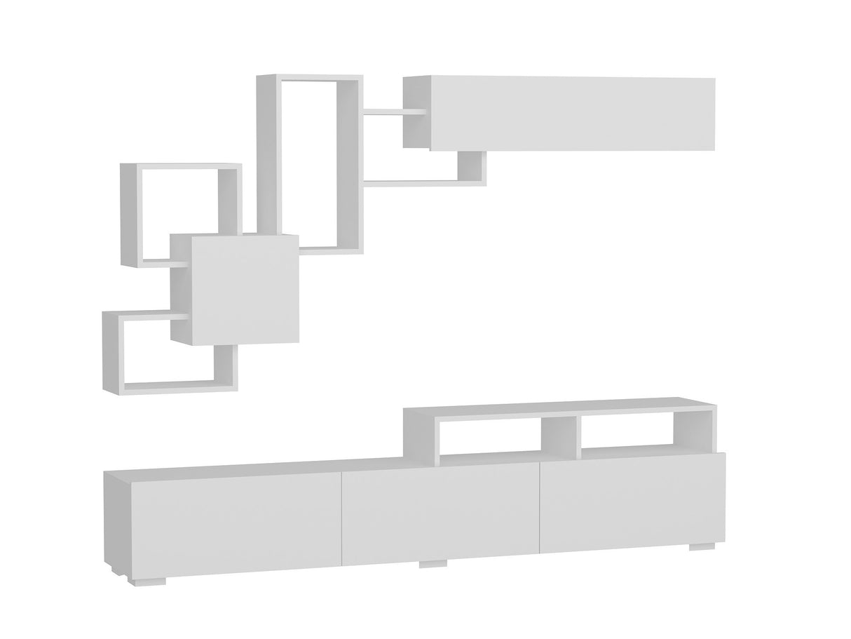 TV -Möbel Set Elit White Melamin 210x46.8x36.8 cm