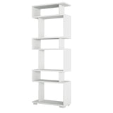 Bücherregal Block White Melamin 60x165x19,5 cm