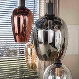 Hanglamp 7-lichts gekleurd glas Ayaz