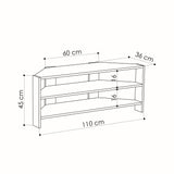 TV -Möbel Thales White Melamin 110x45x36 cm