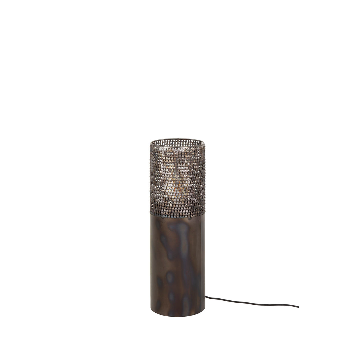 Stehlampe Zylinder Brick 60 cm schwarz braun 