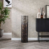 Stehlampe Zylinder Brick 90 cm schwarz braun 