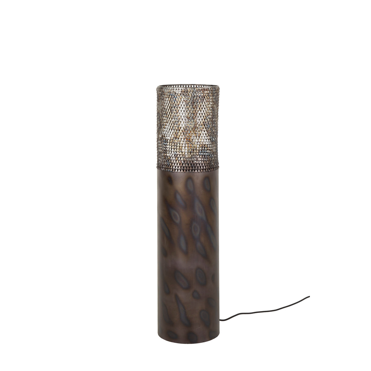 Stehlampe Zylinder Brick 90 cm schwarz braun 