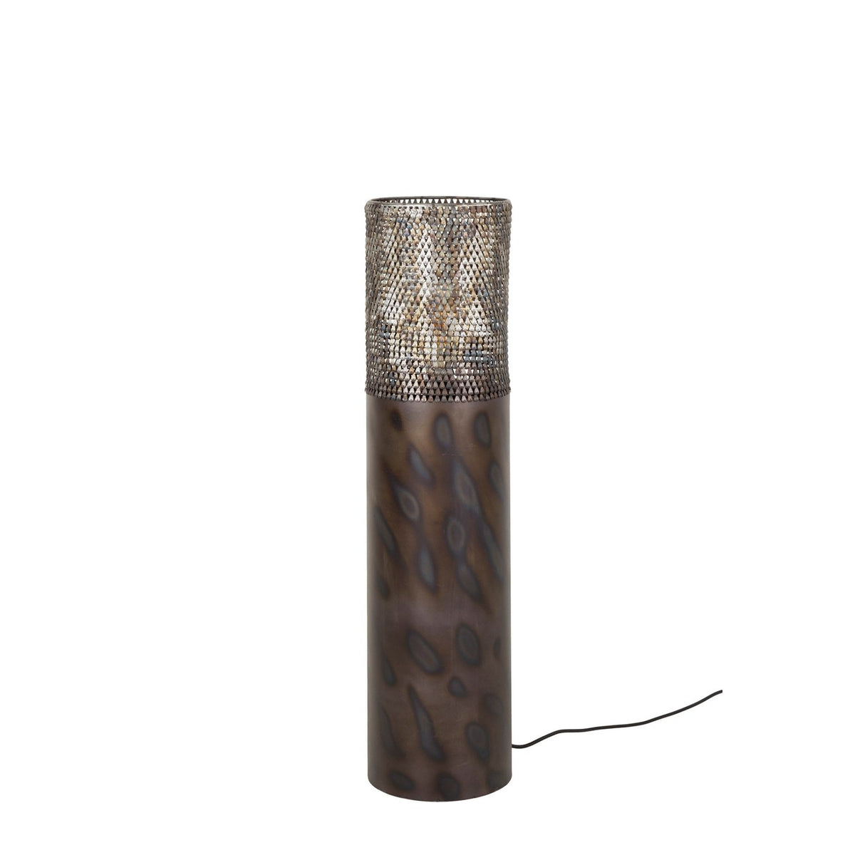 Stehlampe Zylinder Brick 90 cm schwarz braun 
