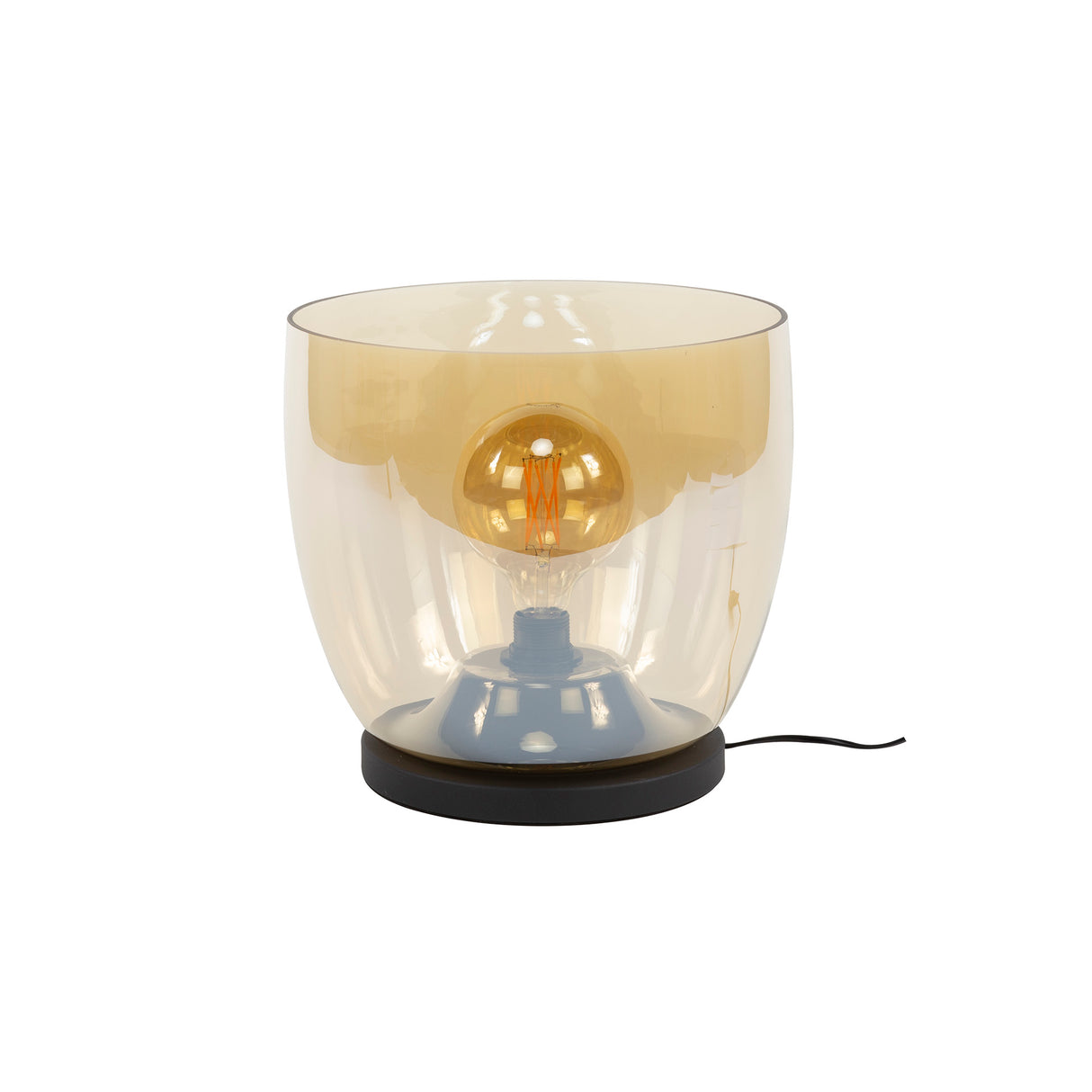 Vloerlamp Dain UP XL Amberkleurig glas