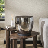 Stehlampe Dain UP XL Chromfarbiges Glas 