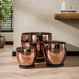 Stehlampe Dain UP XL Kupferfarbenes Glas 