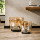 Stehlampe Dain UP XXL Bernsteinglas 