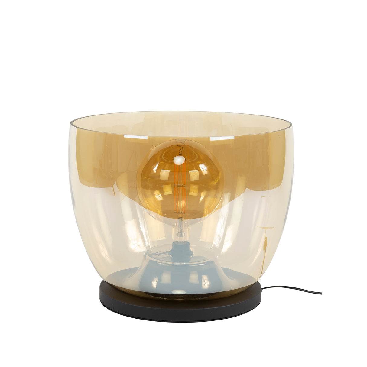 Stehlampe Dain UP XXL Bernsteinglas 