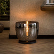 Stehlampen - Stehlampe Dain UP XXL Chromfarbenes Glas - Dimehouse