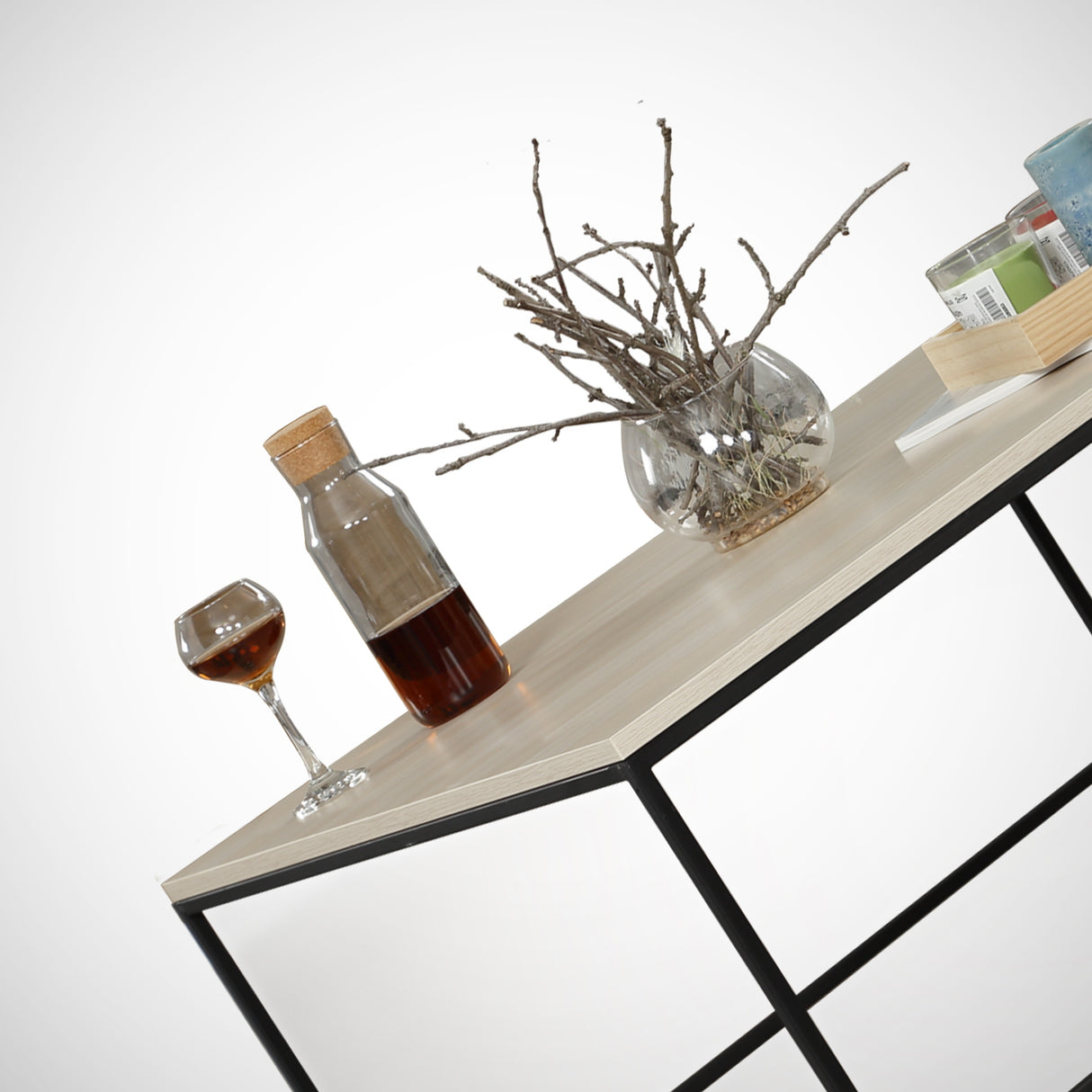 Couchtisch Quadrat 75x75 cm Pola - Eichenholz Melamin 