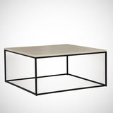 Couchtisch Quadrat 75x75 cm Pola - Eichenholz Melamin 