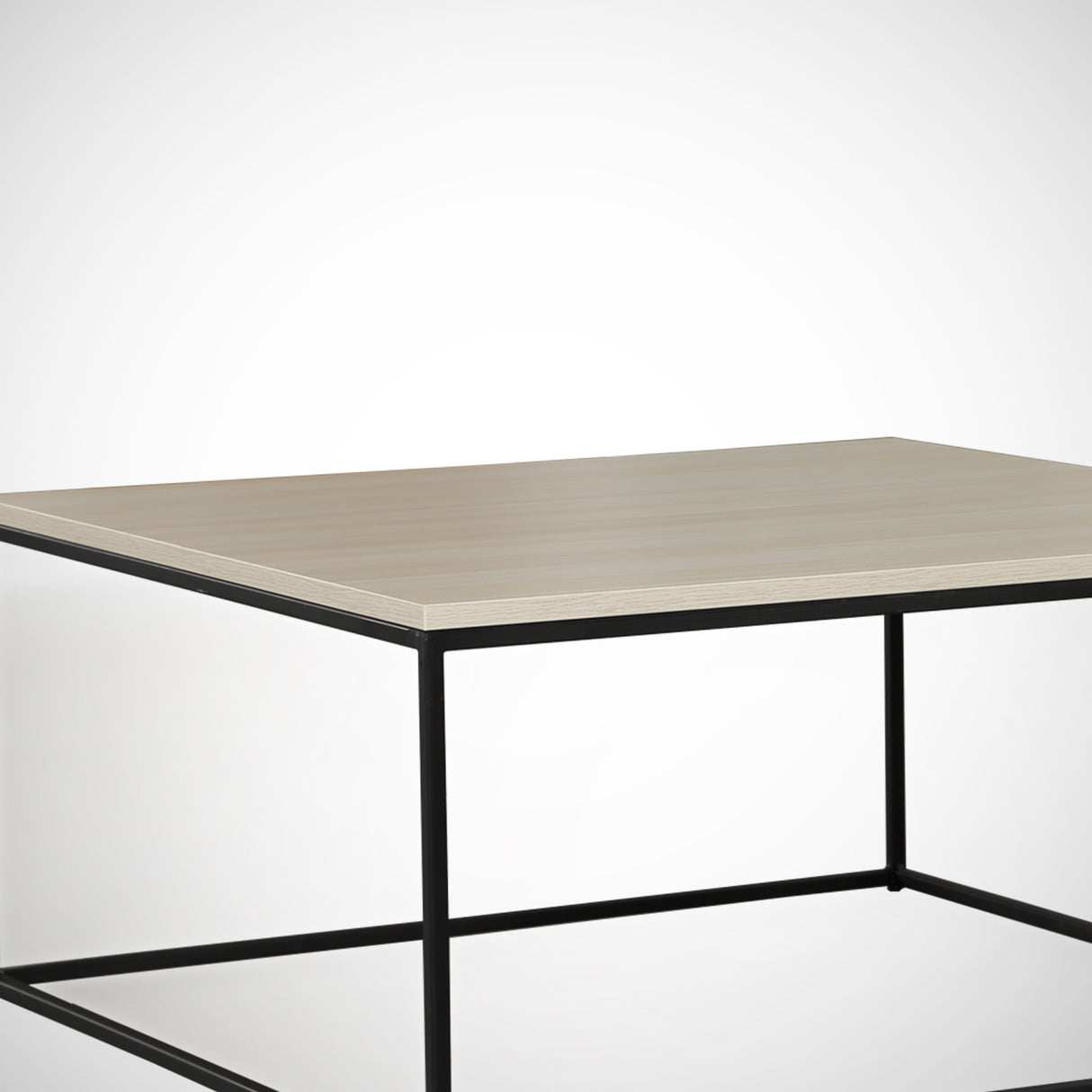 Couchtisch Quadrat 75x75 cm Pola - Eichenholz Melamin 