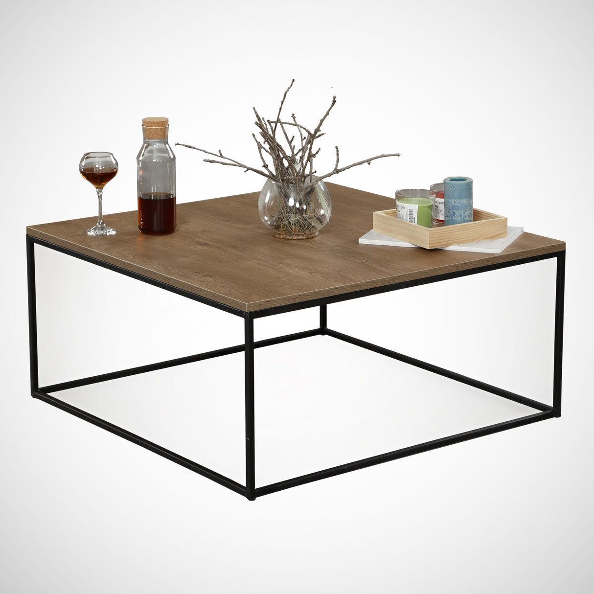 Couchtisch Quadrat 75x75 cm Pola - Holz Melamin 