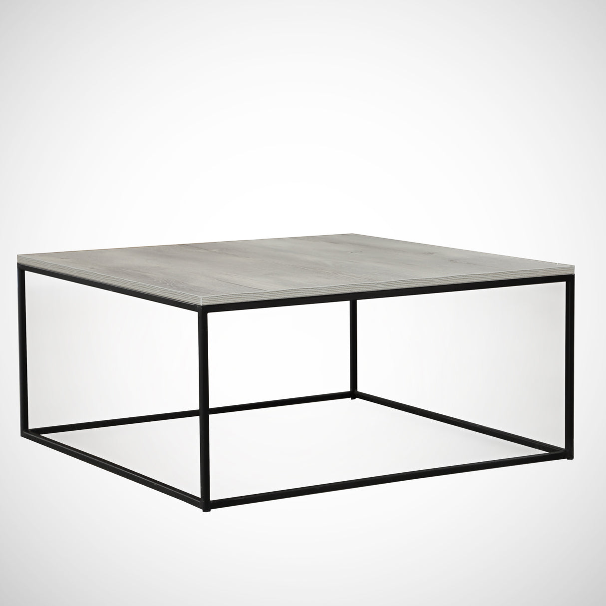 Couchtisch Quadrat 75x75 cm Pola - Grau Holz Melamin 