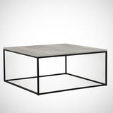 Couchtisch Quadrat 75x75 cm Pola - Grau Holz Melamin 