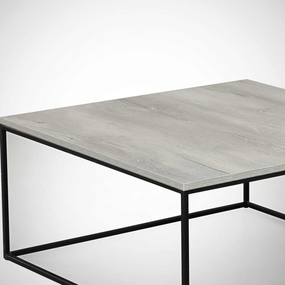 Couchtisch Quadrat 75x75 cm Pola - Grau Holz Melamin 