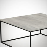 Couchtisch Quadrat 75x75 cm Pola - Grau Holz Melamin 