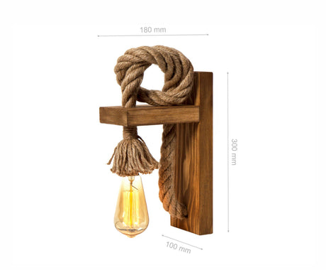 Wandlamp Bruin Metaal Nocturne