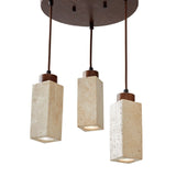 Mule-C – Kappe aus Walnuss-Beige-Walnuss-Travertin