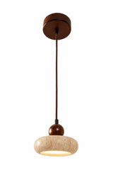 Rund – Walnuss-Beige-Walnuss-Travertin-Kappe