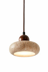 Rund – Walnuss-Beige-Walnuss-Travertin-Kappe