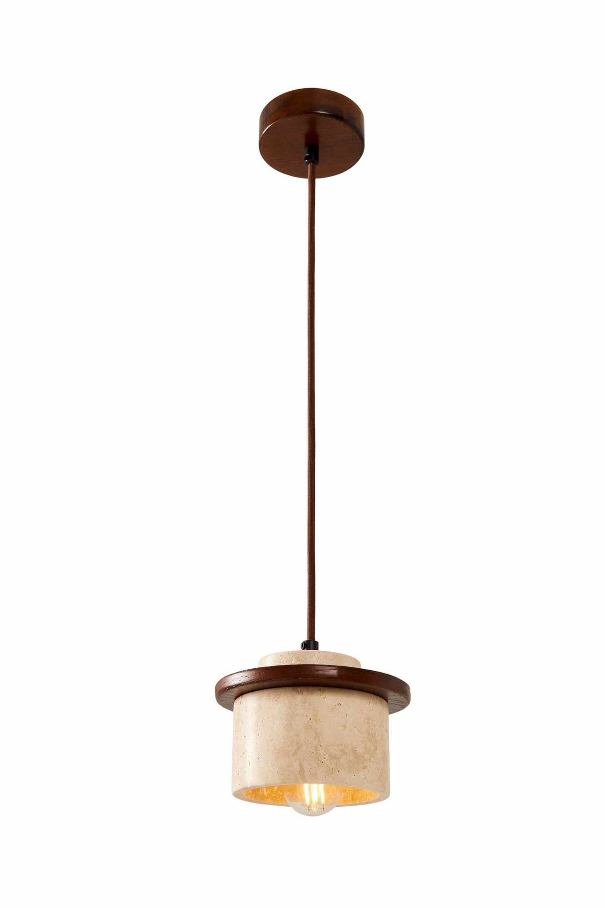 Ente – Kappe aus Walnuss-Beige-Walnuss-Travertin