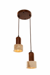 Loer B – Kappe aus Walnuss-Beige-Walnuss-Travertin