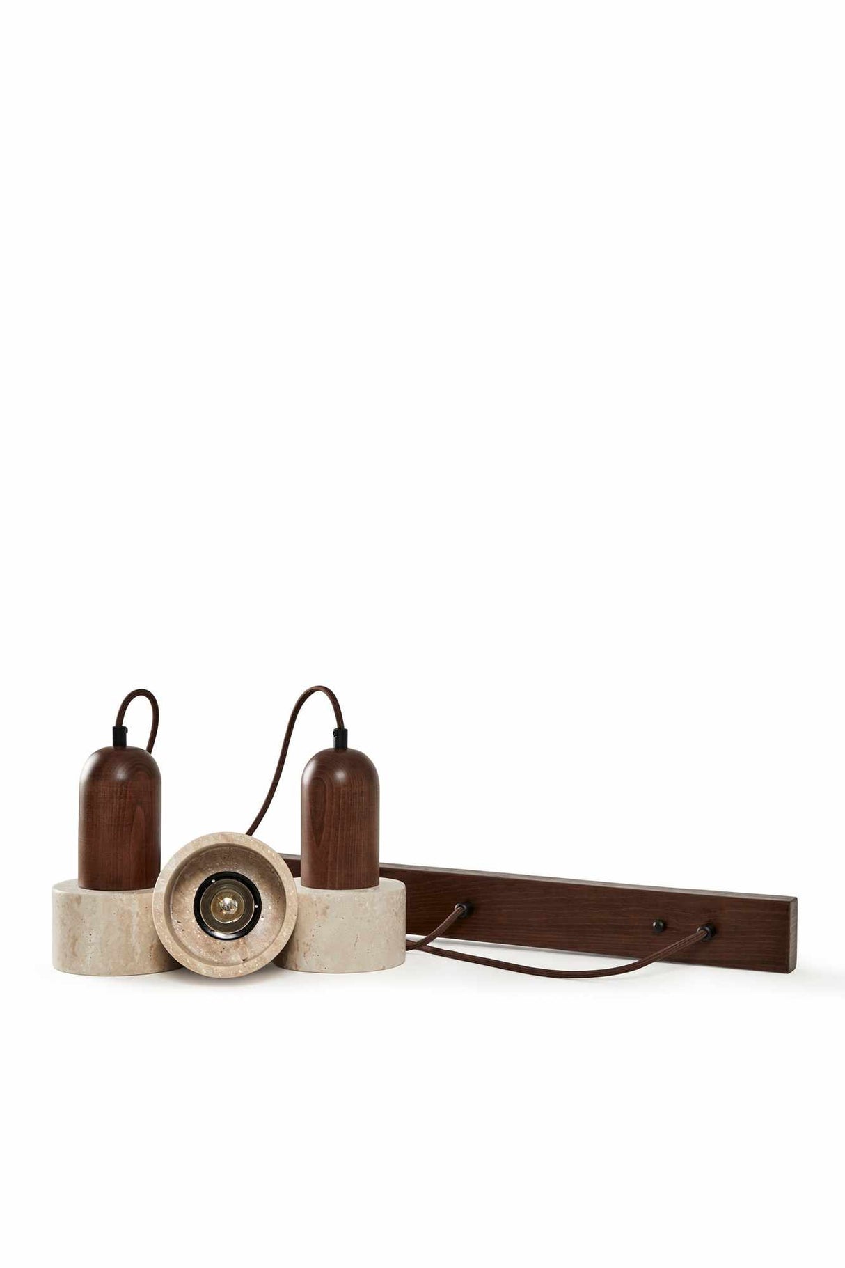 Loer R - Walnussbeige Walnuss-Travertin-Kappe