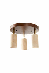 Nur C – Kappe aus Walnuss-Beige-Walnuss-Travertin