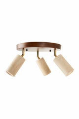 Nur C – Kappe aus Walnuss-Beige-Walnuss-Travertin