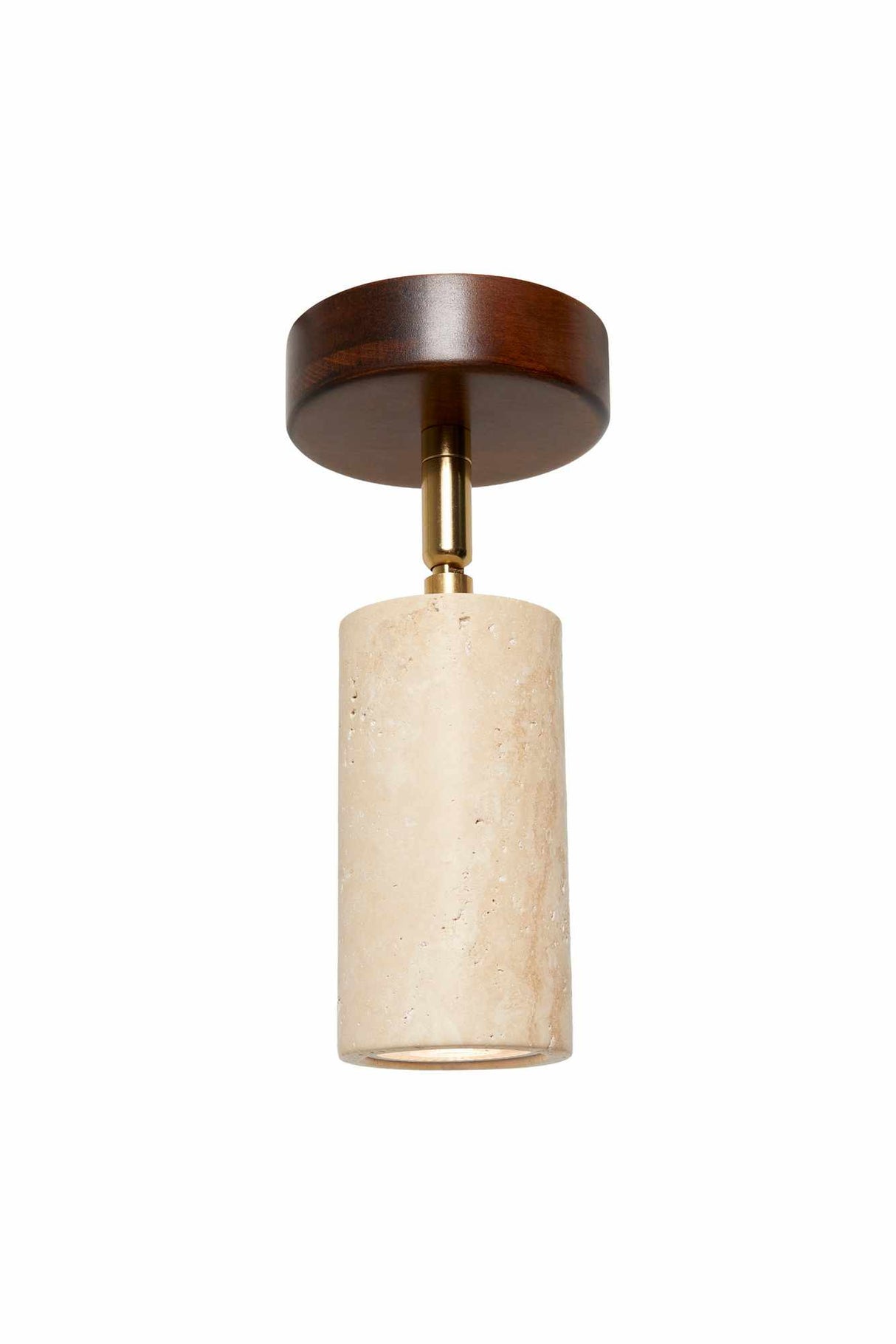 Nur - Walnussbeige Walnuss-Travertin-Kappe