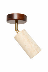 Nur - Walnussbeige Walnuss-Travertin-Kappe
