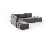 Ecksofa mit Schlaffunktion Left Fly Brown