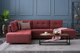 Ecksofa mit Schlaffunktion Links Manama Claret Red