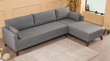 Rechtes Ecksofa Bella Grey