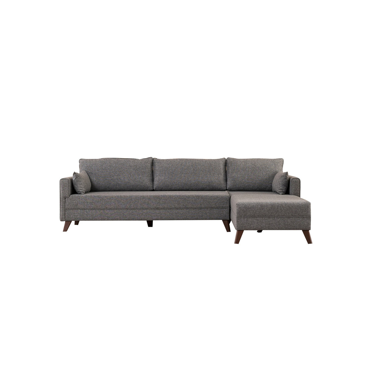 Rechtes Ecksofa Bella Grey