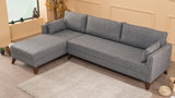 Ecksofa links Bella Grey