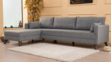 Ecksofa links Bella Grey