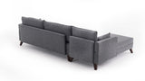 Ecksofa links Bella Grey