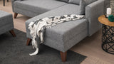 Ecksofa mit Schlaffunktion Right Bella Grey