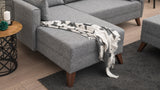 Ecksofa mit Schlaffunktion Links Bella Grey