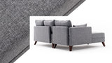 Ecksofa mit Schlaffunktion Links Bella Grey