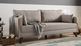 3-Sitzer-Schlafsofa Bella Cream